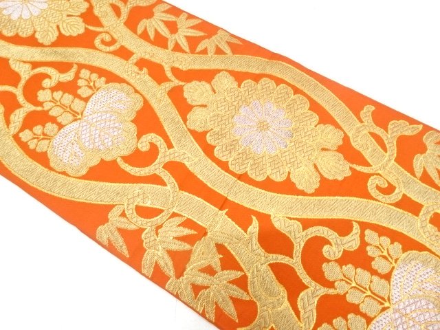 Japanese Kimono / Antique / Fukuro Obi Silk